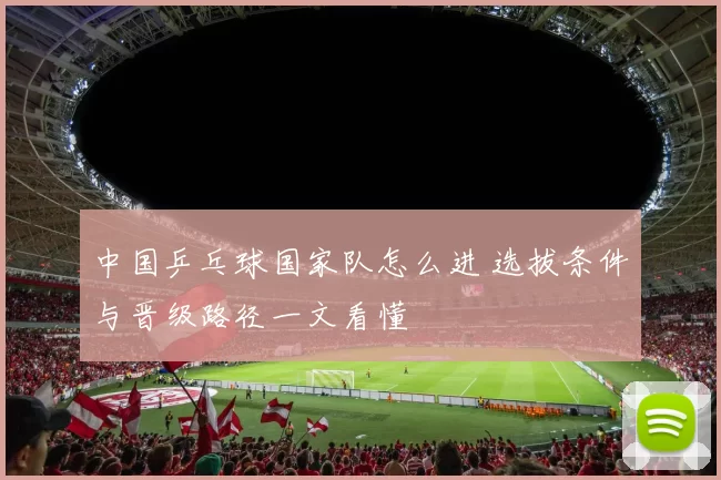 中国乒乓球国家队怎么进 选拔条件与晋级路径一文看懂